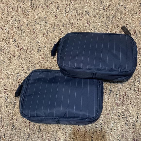 Lauren Ralph Lauren striped blue makeup bag - Picture 3 of 4